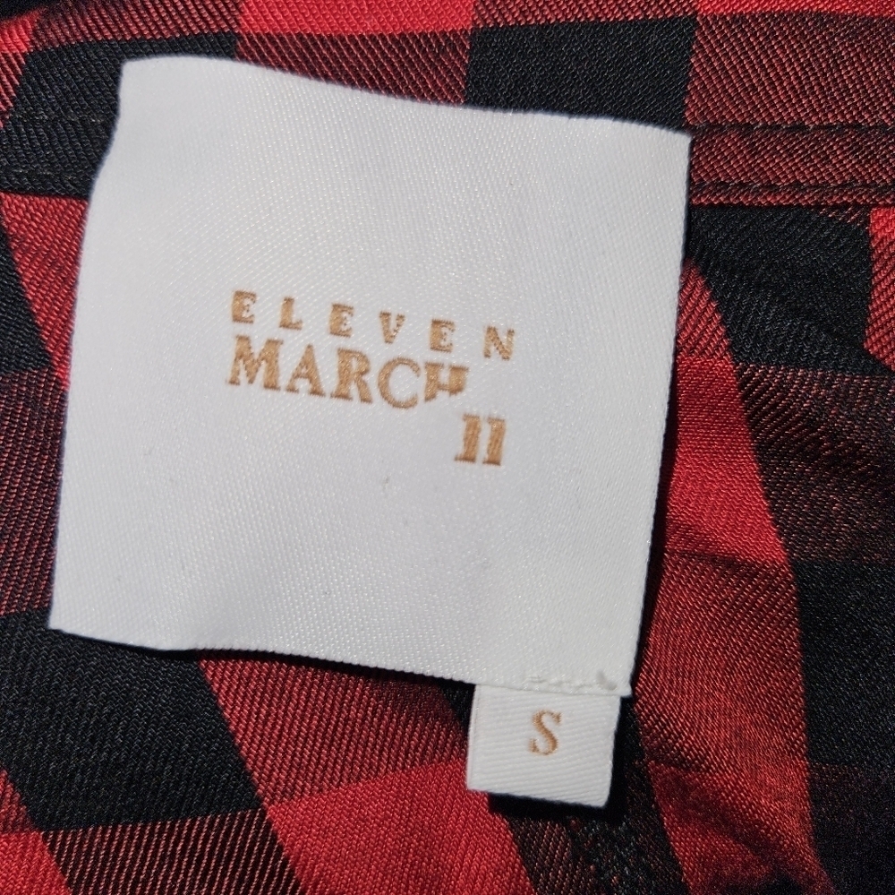Eleven By March 11 Plaid Red and Black Women's Dress - Picture 3 of 4